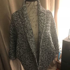 Express black and white marbled cardigan Size M, new With Tags!